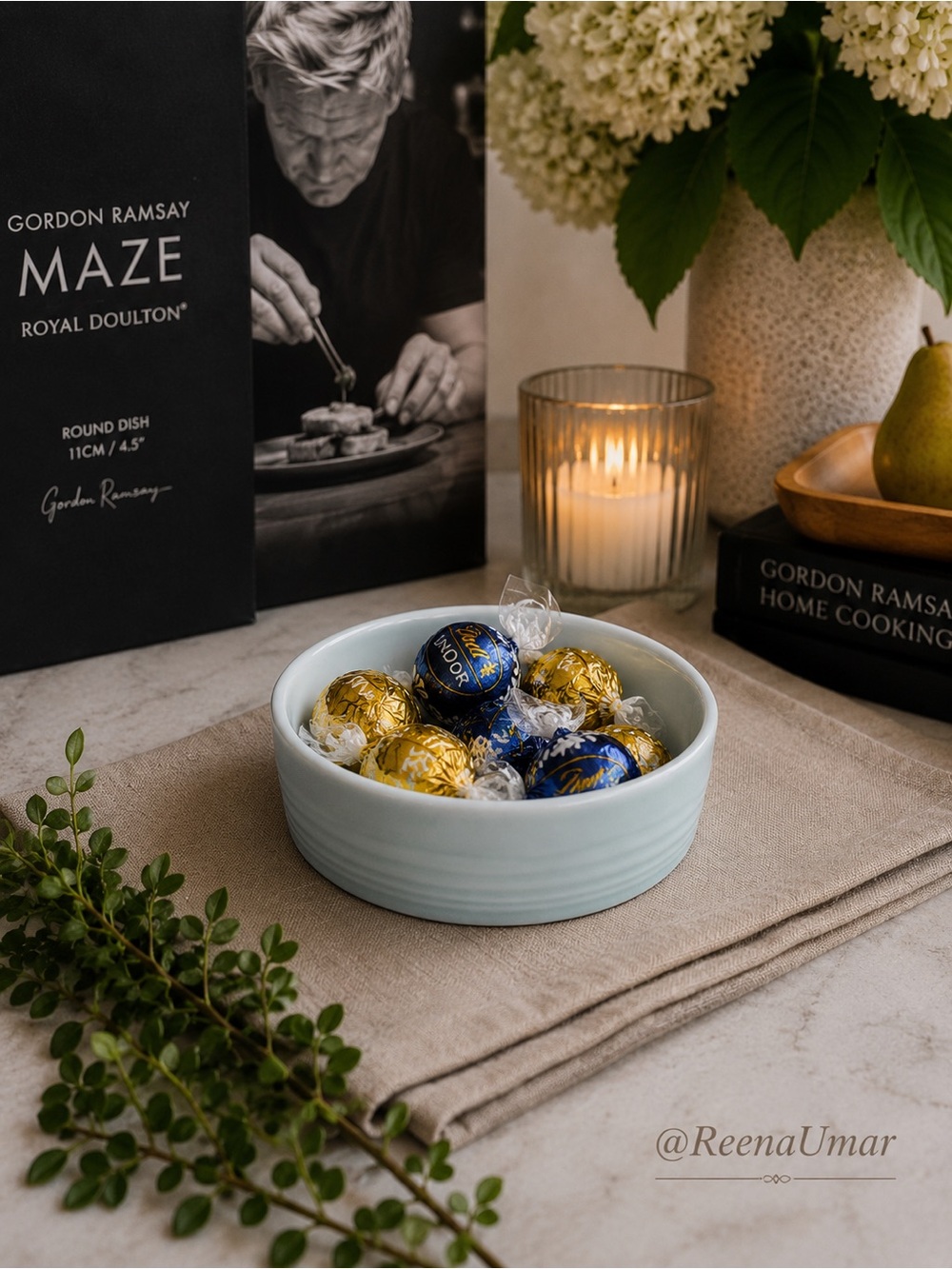 Royal Doulton Pale Blue Ceramic Serving Bowl